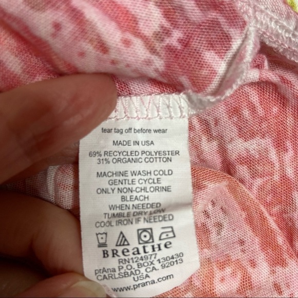 PRANA - Burnout Top With Tie Detail Medium - Picture 2 of 7